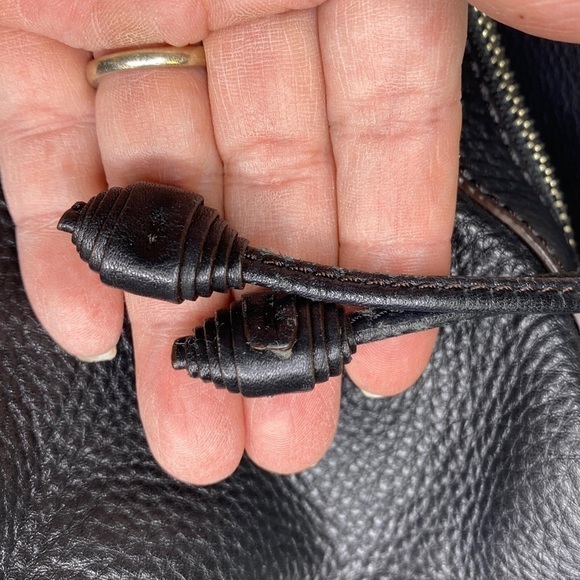 Cole Haan Western Stitch Leather Buckle Hobo Hand Bag TT22 - Picture 3 of 12